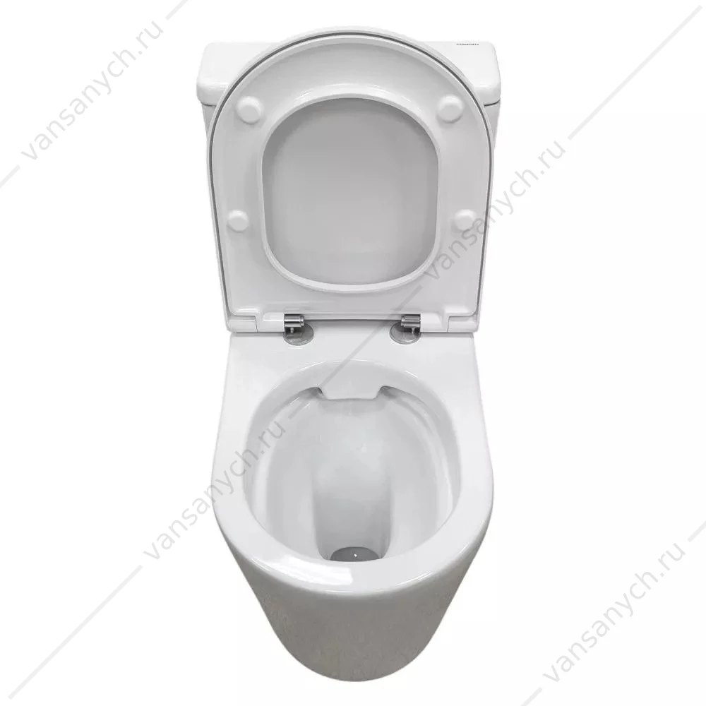 Унитаз-компант безободковый Comforty CF41273S1 с сиденьем дюропласт с микролифтом