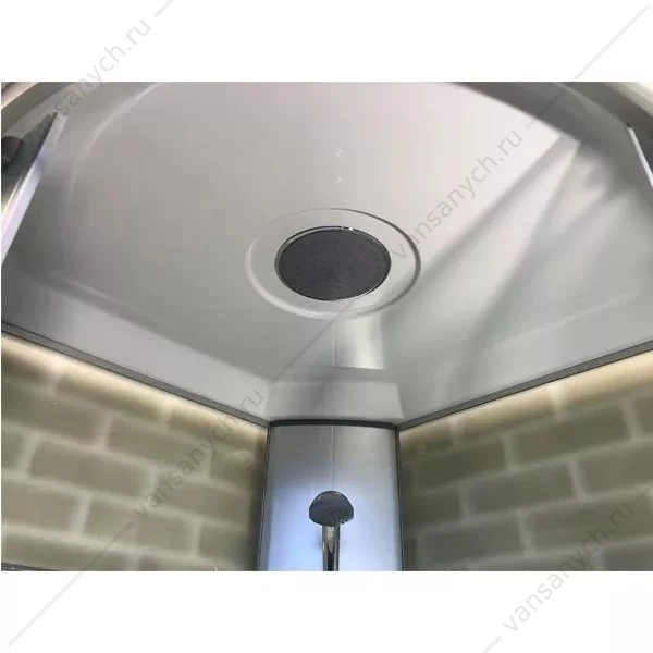 Душевая кабина 90х90 Comforty 300WG NEW, стекло рифленое крезет, задняя панель стекл. крезет