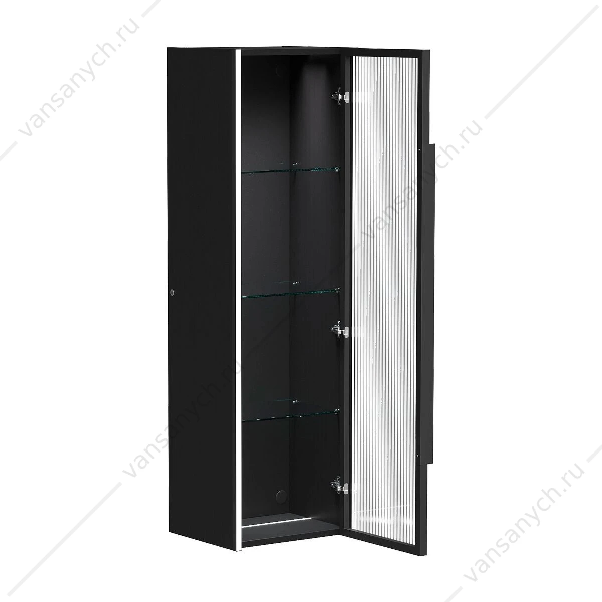 Пенал 36х120 подвесной EQUIL Stoune 36 ppSTOUNE36.R/L-35, дуб черный