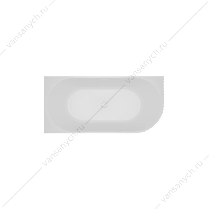 Ванна 170х80 пристенная угловая BelBagno акриловая  белая BB714 BB714-1700-800-L ЛЕВАЯ