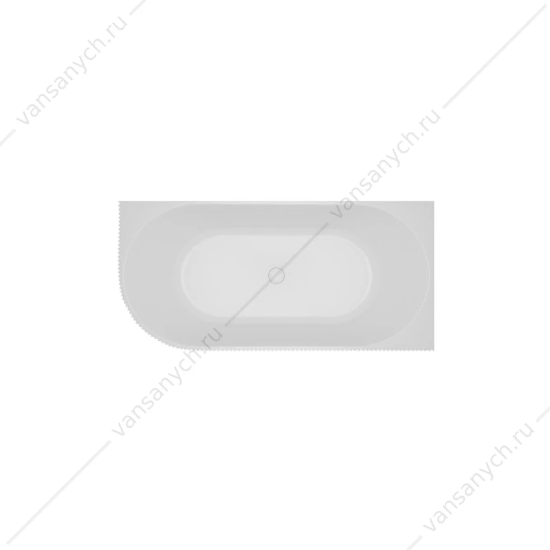 Ванна 170х80 пристенная угловая BelBagno акриловая  белая BB714 BB714-1700-800-R ПРАВАЯ