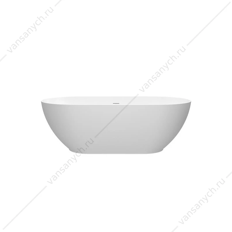 Ванна 170х80 отдельностоящая из иск. камня Solid Surface BelBagno ETNA BB-ETNA-170-80-58-SSB