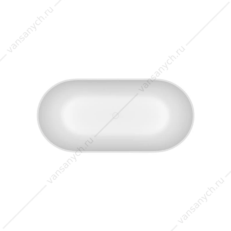 Ванна 170х80 отдельностоящая из иск. камня Solid Surface BelBagno ETNA BB-ETNA-170-80-58-SSB