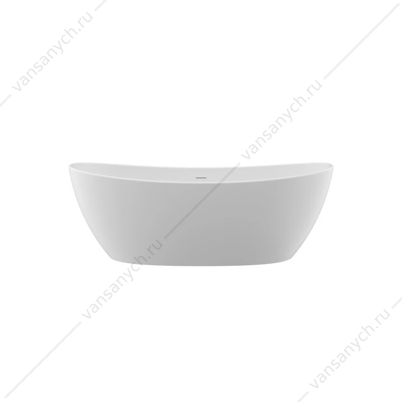 Ванна 180х85 отдельностоящая из иск. камня Solid Surface BelBagno UNIQUE, BB-UNIQUE-180-85-64-SSB