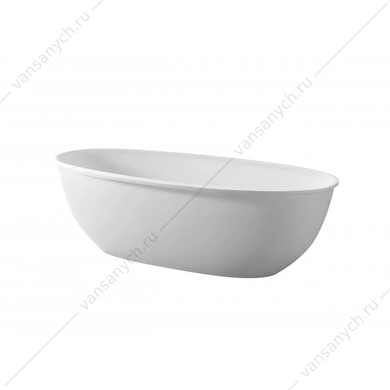 Ванна 170х76 отдельностоящая из иск. камня Solid Surface BelBagno MARINO, BB-MARINO-170-76-54-SSB