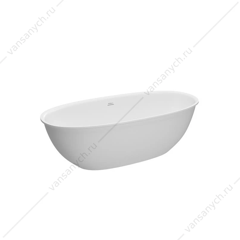 Ванна 170х76 отдельностоящая из иск. камня Solid Surface BelBagno MARINO, BB-MARINO-170-76-54-SSB
