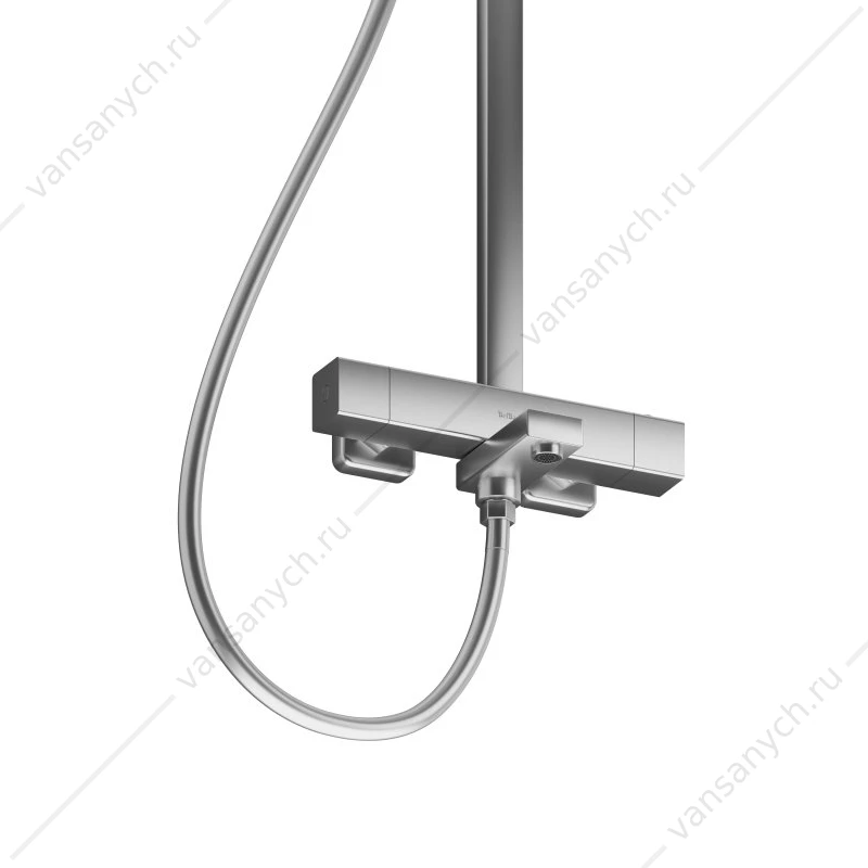 Душевая система с термостатом и поворотным изливом BelBagno KRAFT-VSCM-T-IN