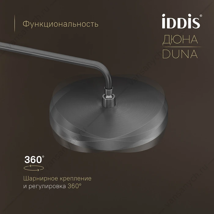 Душевая система с термостатом и тропическим душем Duna графит матовый DUNGMSTi06