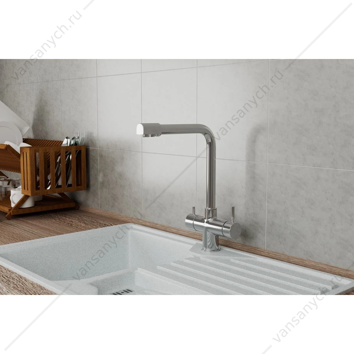 Смеситель для кухни RUSH Gozo MS9035-31 с подключением к фильтру питьевой воды