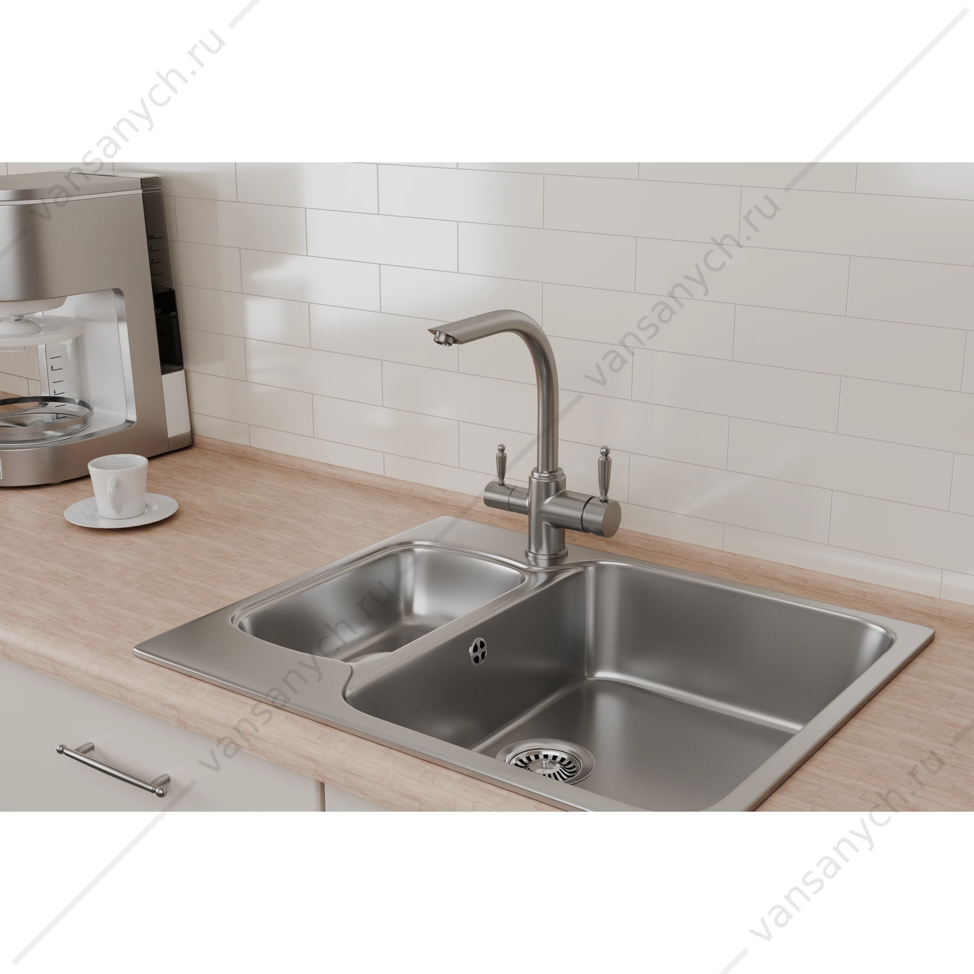 Смеситель для кухни RUSH MS9035-32 с подключением к фильтру питьевой воды