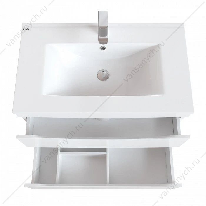 Тумба с умывальником, подвесная, 80 см, белая, Cloud, IDDIS, CLO80W0i95K