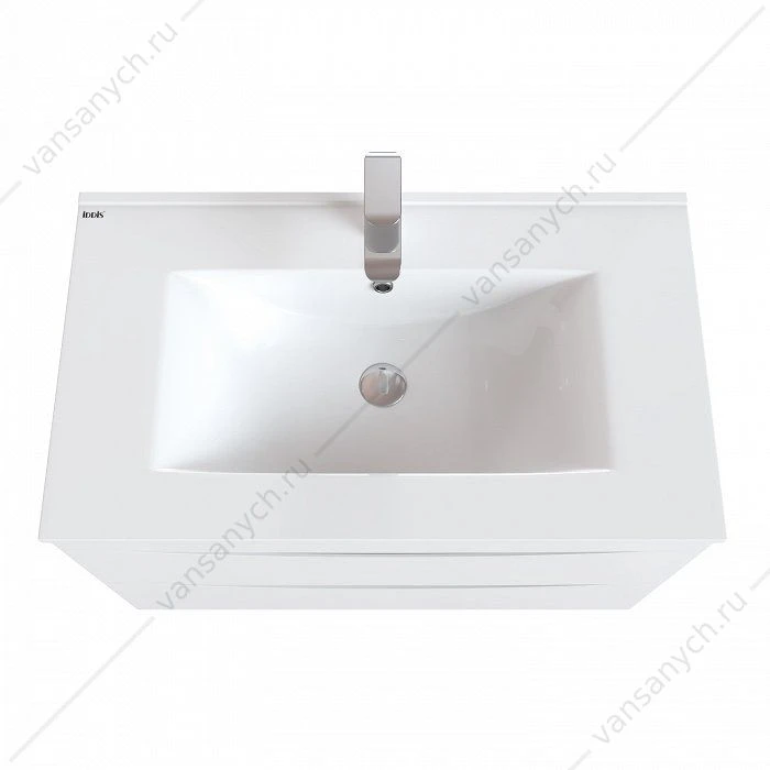 Тумба с умывальником, подвесная, 80 см, белая, Cloud, IDDIS, CLO80W0i95K