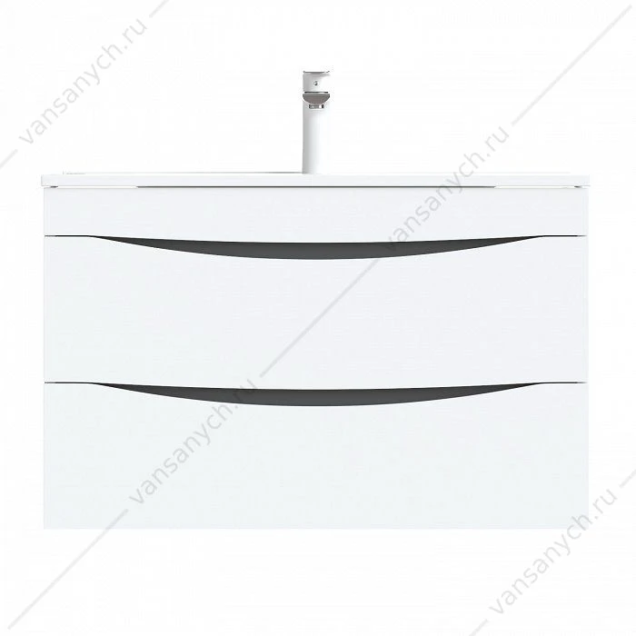 Тумба с умывальником, подвесная, 80 см, белая, Cloud, IDDIS, CLO80W0i95K