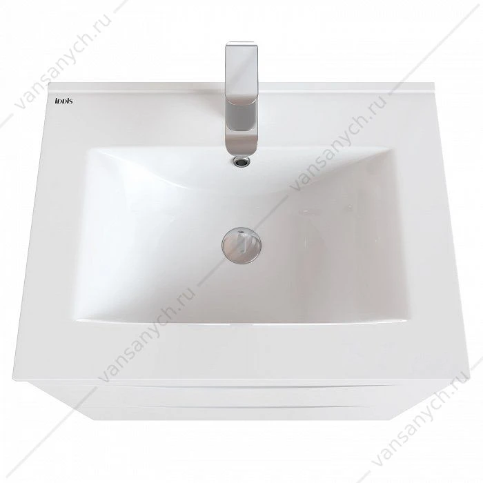 Тумба с умывальником, подвесная, 60 см, белая, Cloud, IDDIS, CLO60W0i95K