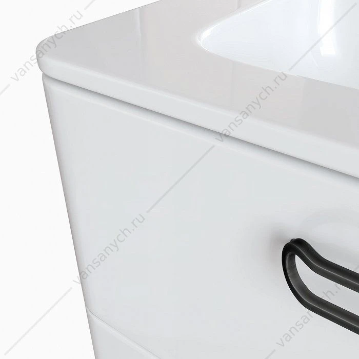 Тумба с умывальником, подвесная, 60 см, белая, Brick, IDDIS, BRI60W0i95K