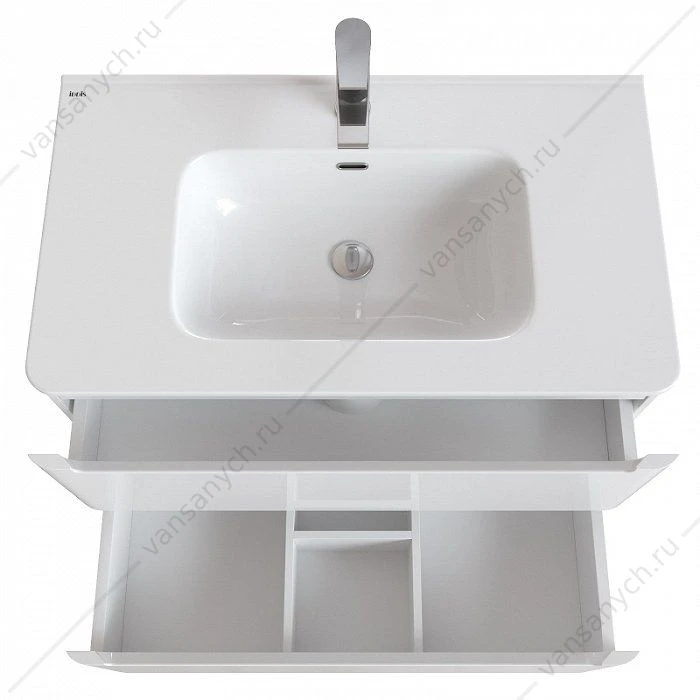 Тумба с умывальником, подвесная, 80 см, белая, Edifice, IDDIS, EDI80W0i95K