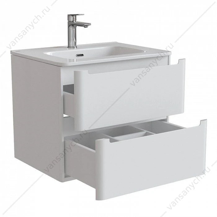 Тумба с умывальником, подвесная, 60 см, белая, Edifice, IDDIS, EDI60W0i95K