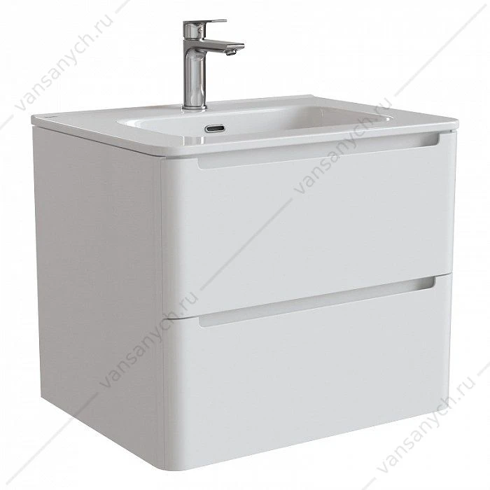 Тумба с умывальником, подвесная, 60 см, белая, Edifice, IDDIS, EDI60W0i95K