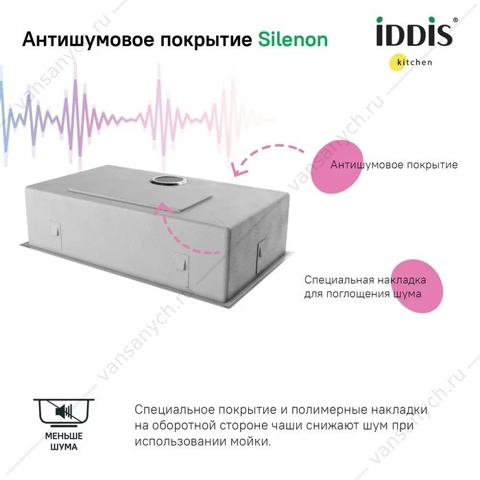 Мойка 74х44 IDDIS Edifice золото EDI74B0i77