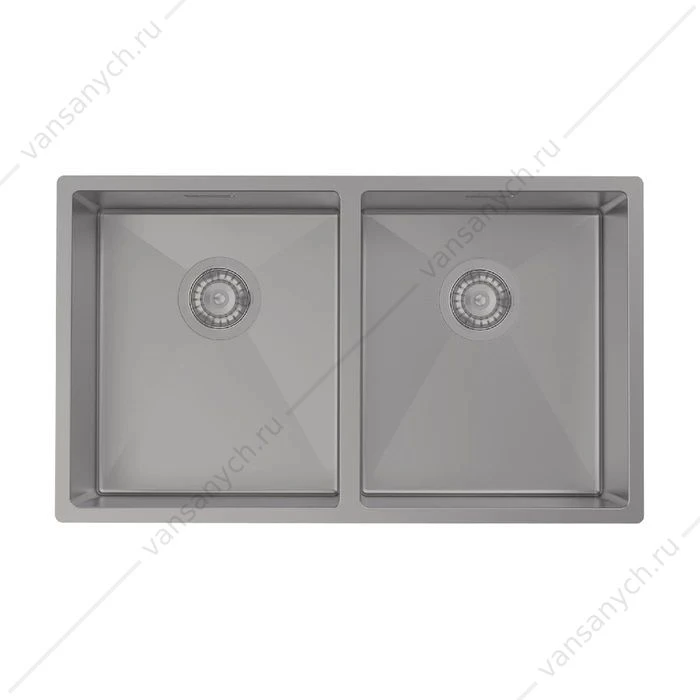 Мойка 74х44 IDDIS Edifice графит EDI75G2i77