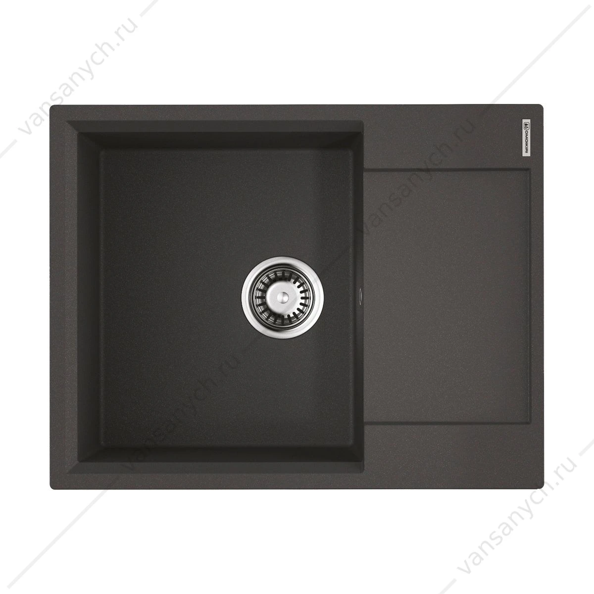 Мойка Omoikiri Daisen 65T-BL Tetogranit/черный