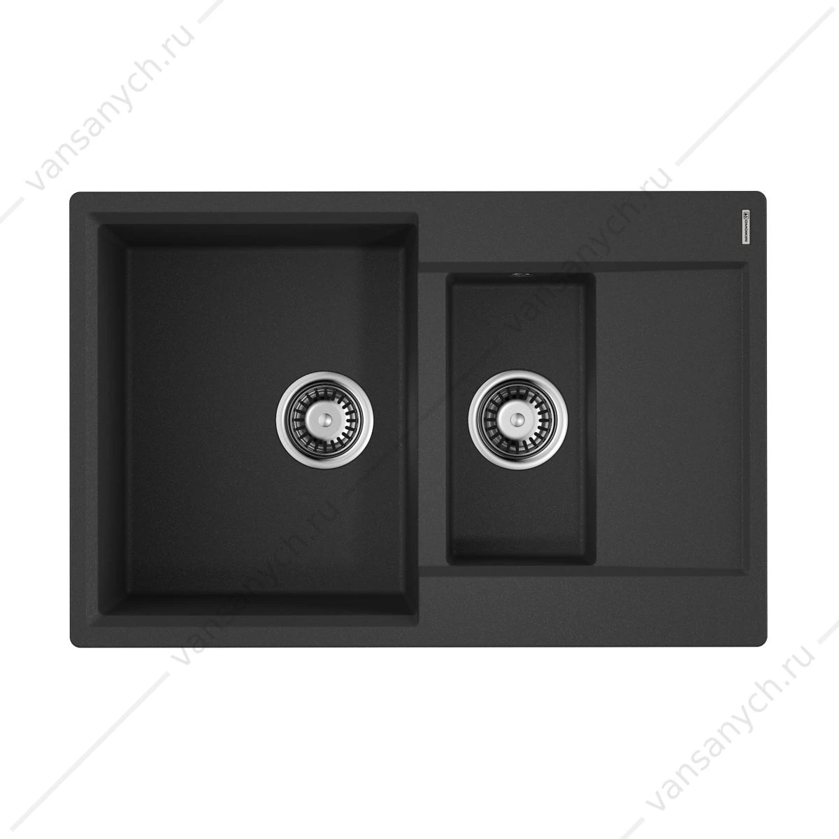 Мойка Omoikiri Daisen 78-2T-BL Tetogranit/черный