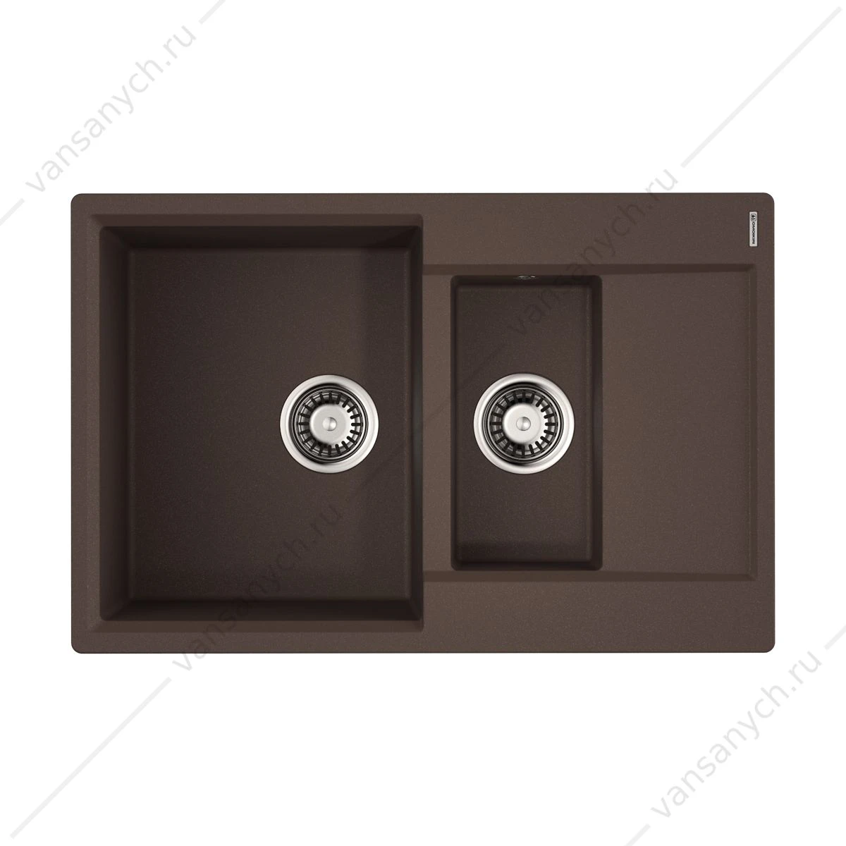Мойка Omoikiri Daisen 78-2T-DC Tetogranit/темный шоколад