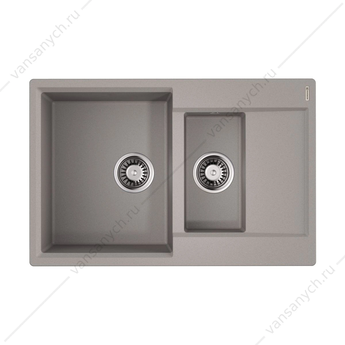 Мойка Omoikiri Daisen 78-2T-GR Tetogranit/leningrad grey