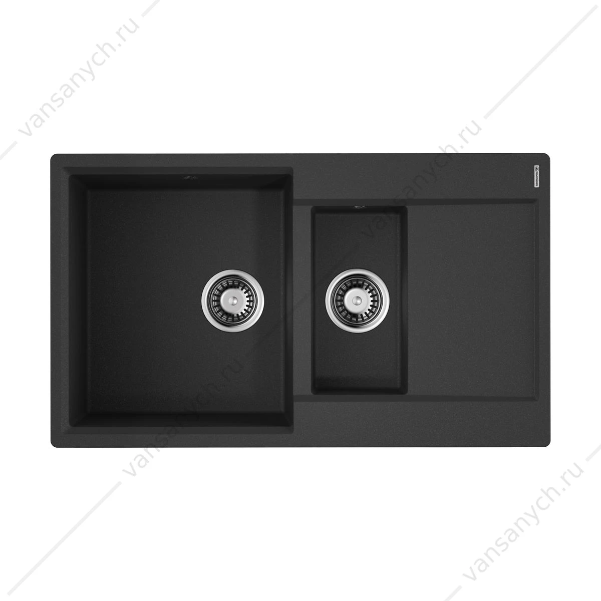 Мойка Omoikiri Daisen 86-2-BL черный