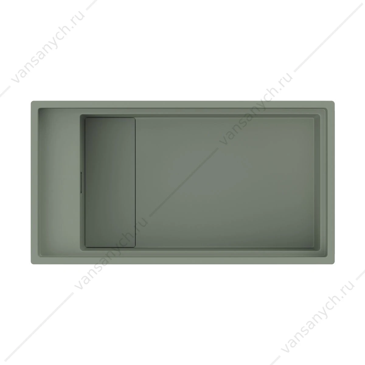 Мойка Omoikiri Kinaru Pro 86-U/I-WG Artceramic/wind green