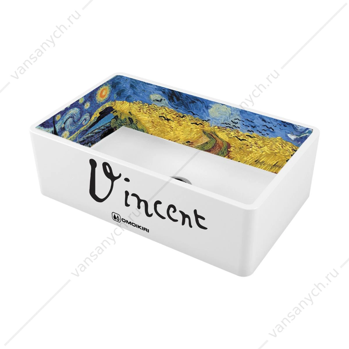 Мойка Omoikiri Mikura 76-Vangogh Natceramic/белый