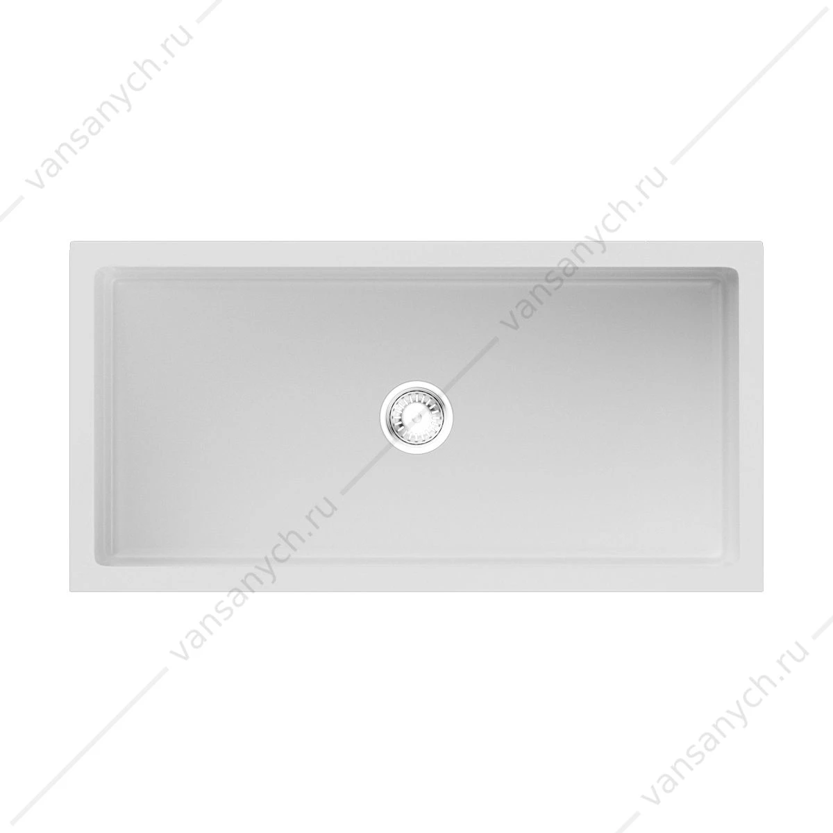 Мойка Omoikiri Mikura 91-WH Glossy Natceramic/белый глянцевый