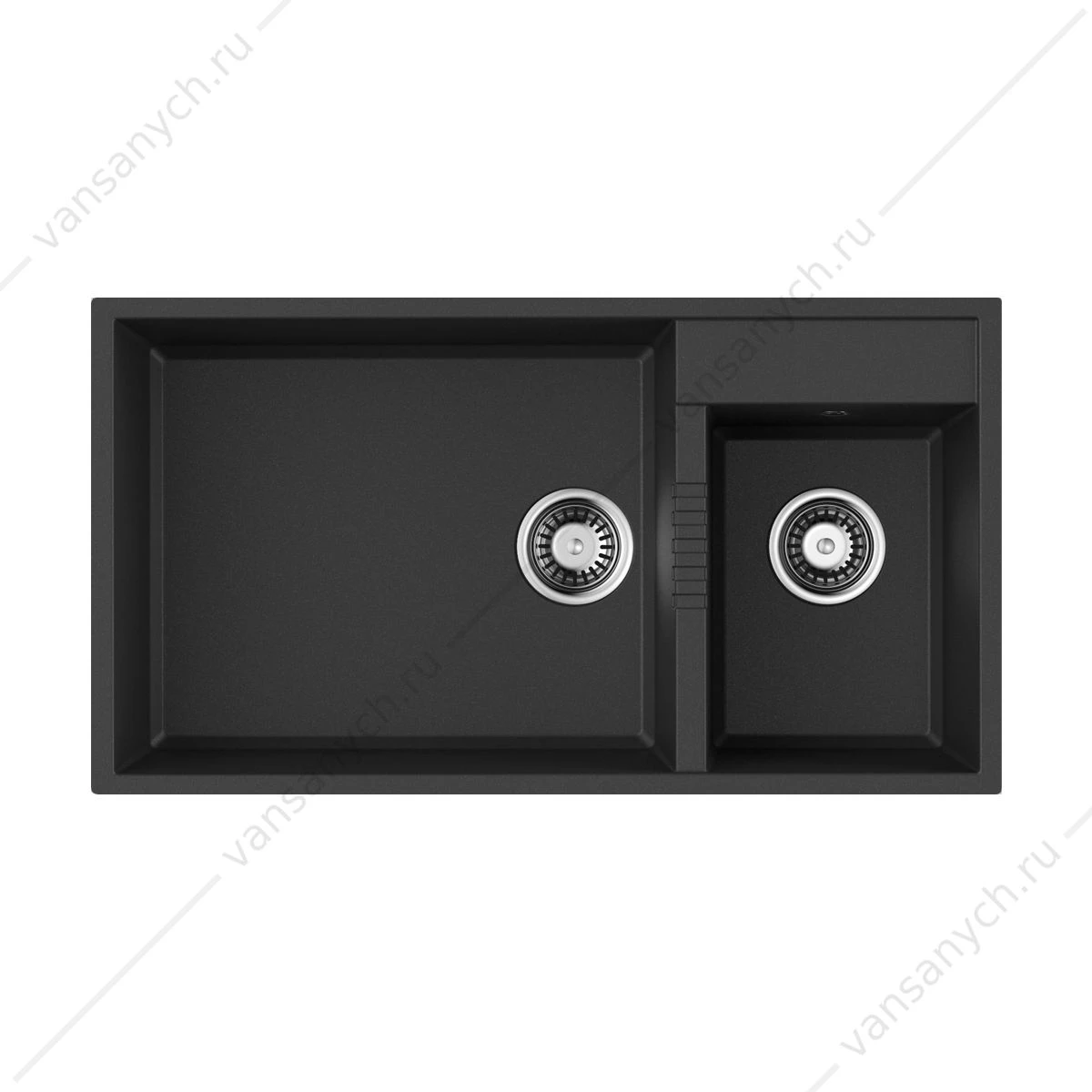 Мойка Omoikiri Tedori 85-2-U-BL Tetogranit/черный