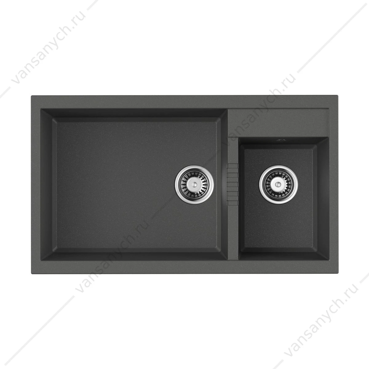 Мойка Omoikiri Tedori 86-2-LB-PL Tetogranit/платина