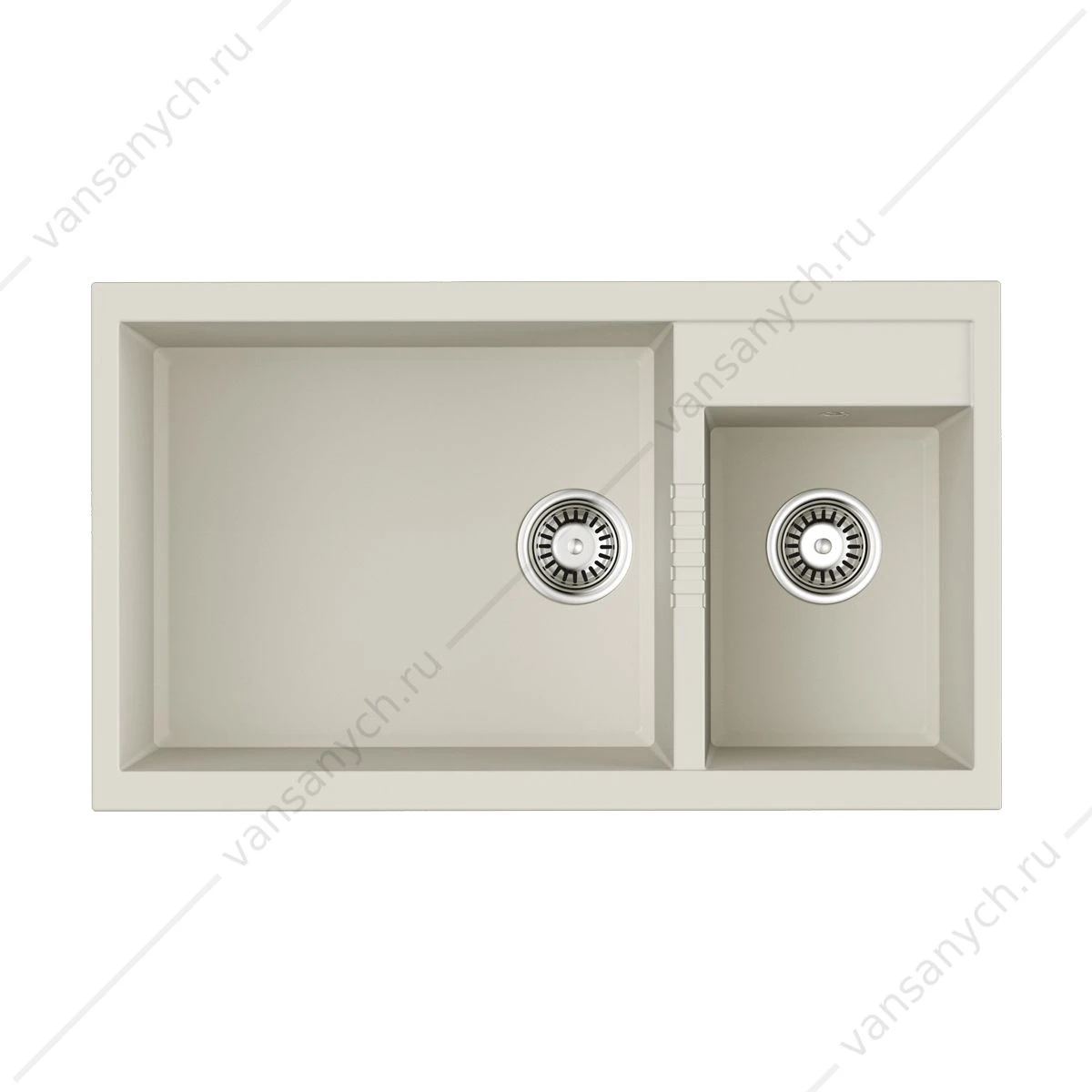 Мойка Omoikiri Tedori 86-2-LB-WH Tetogranit/белый