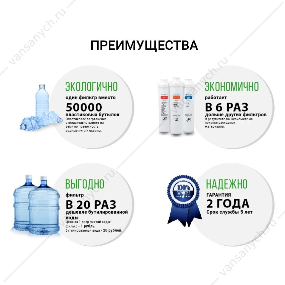 Фильтр для воды проточный Гейзер Смарт Макс Био, 16031
