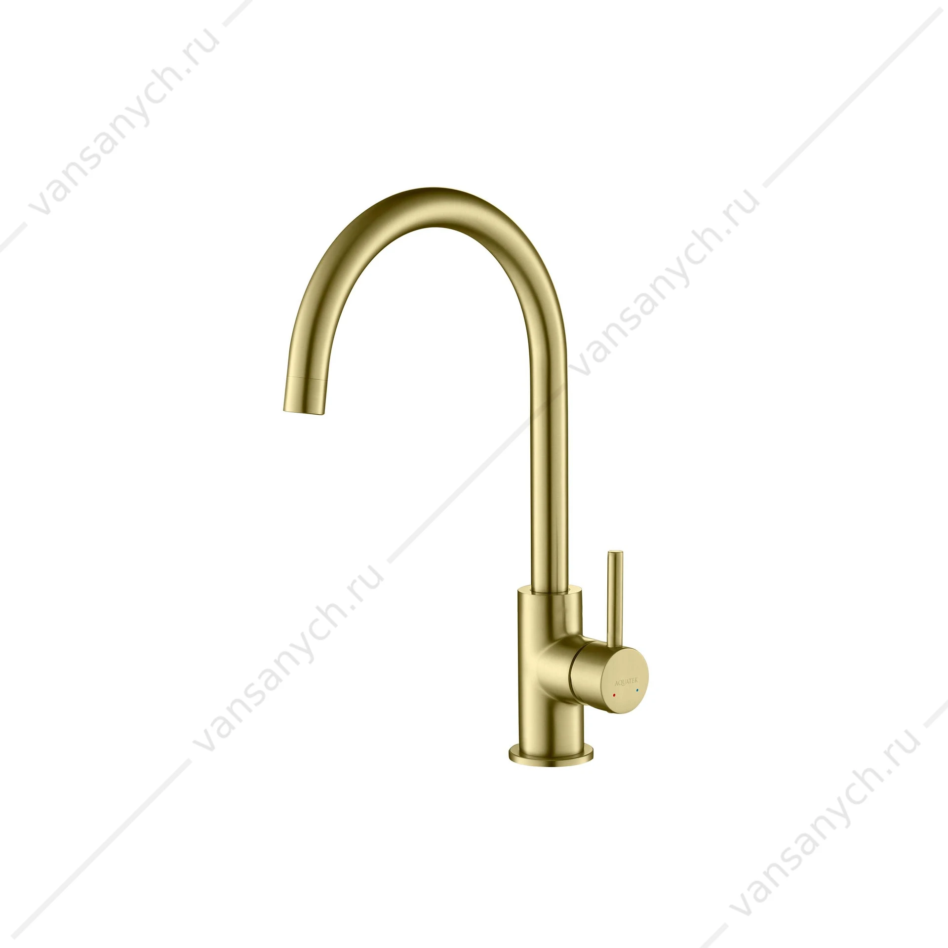Смеситель для кухни AQUATEK Европа, шлиф.золото AQ1382BG