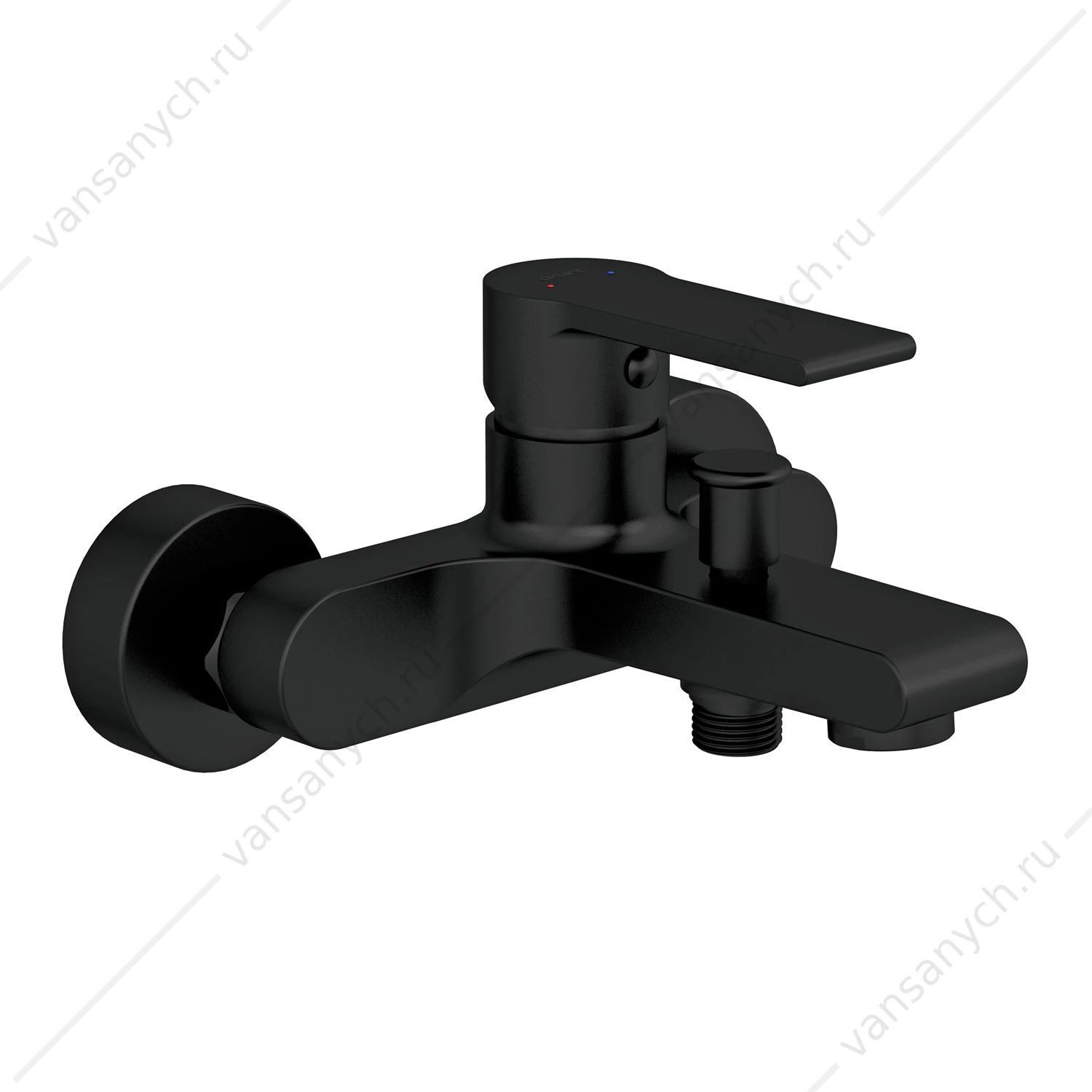 Смеситель для ванны CERSANIT BRASKO BLACK, черный, 63108