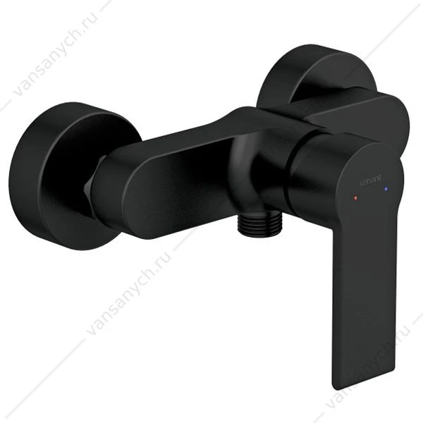 Смеситель для душа CERSANIT BRASKO BLACK, черный, 63109