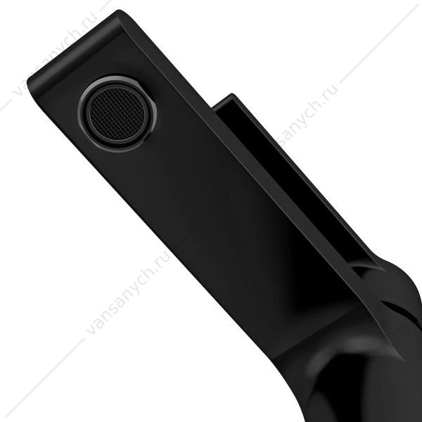 Смеситель для раковины CERSANIT BRASKO BLACK, высокий, сливной гарнитур, черный, 63111