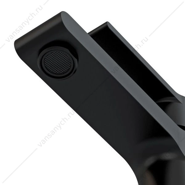 Смеситель для раковины CERSANIT BRASKO BLACK, сливной гарнитур, черный, 63107
