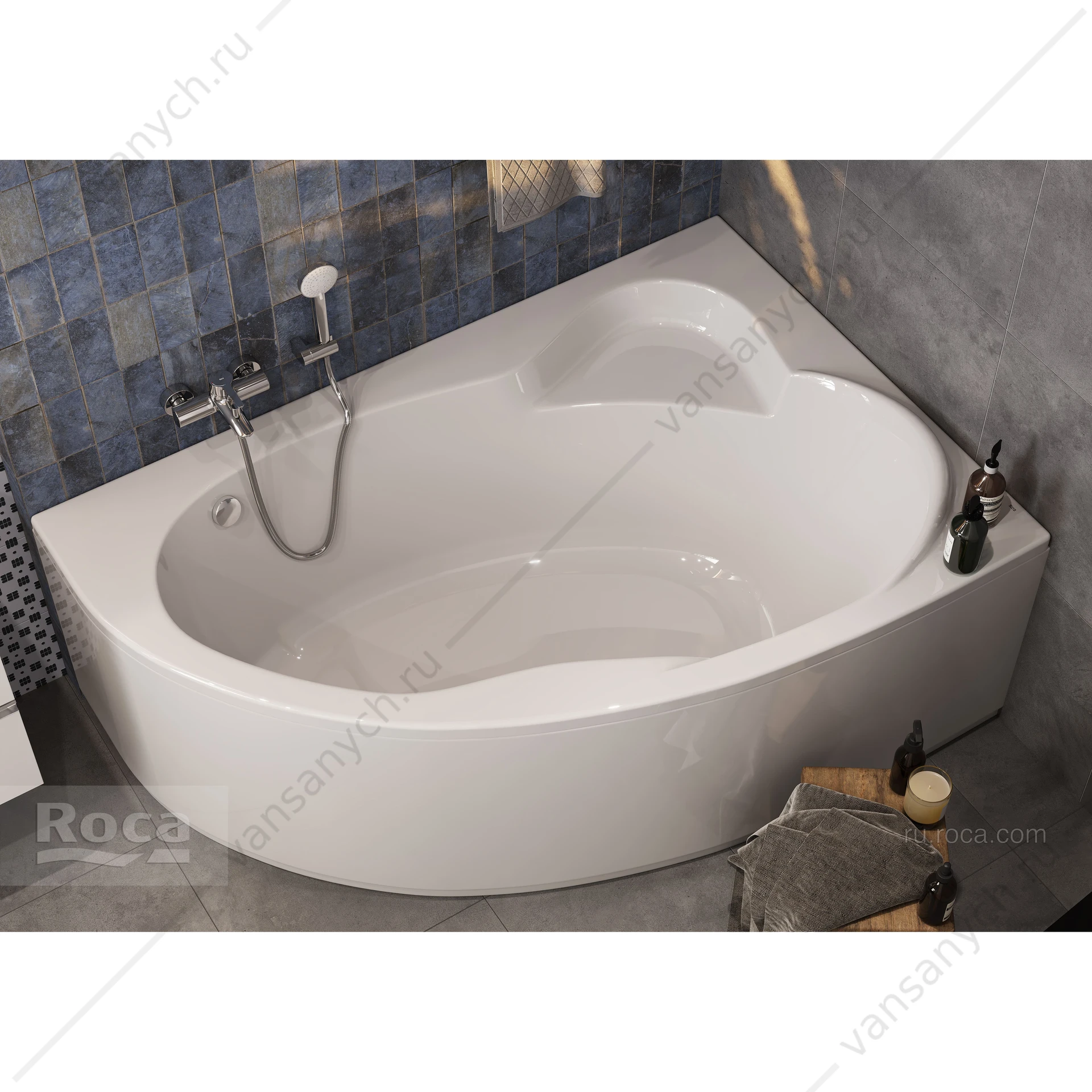 Ванна 170x115 акриловая Luna асимметричная правая ZRU9302912