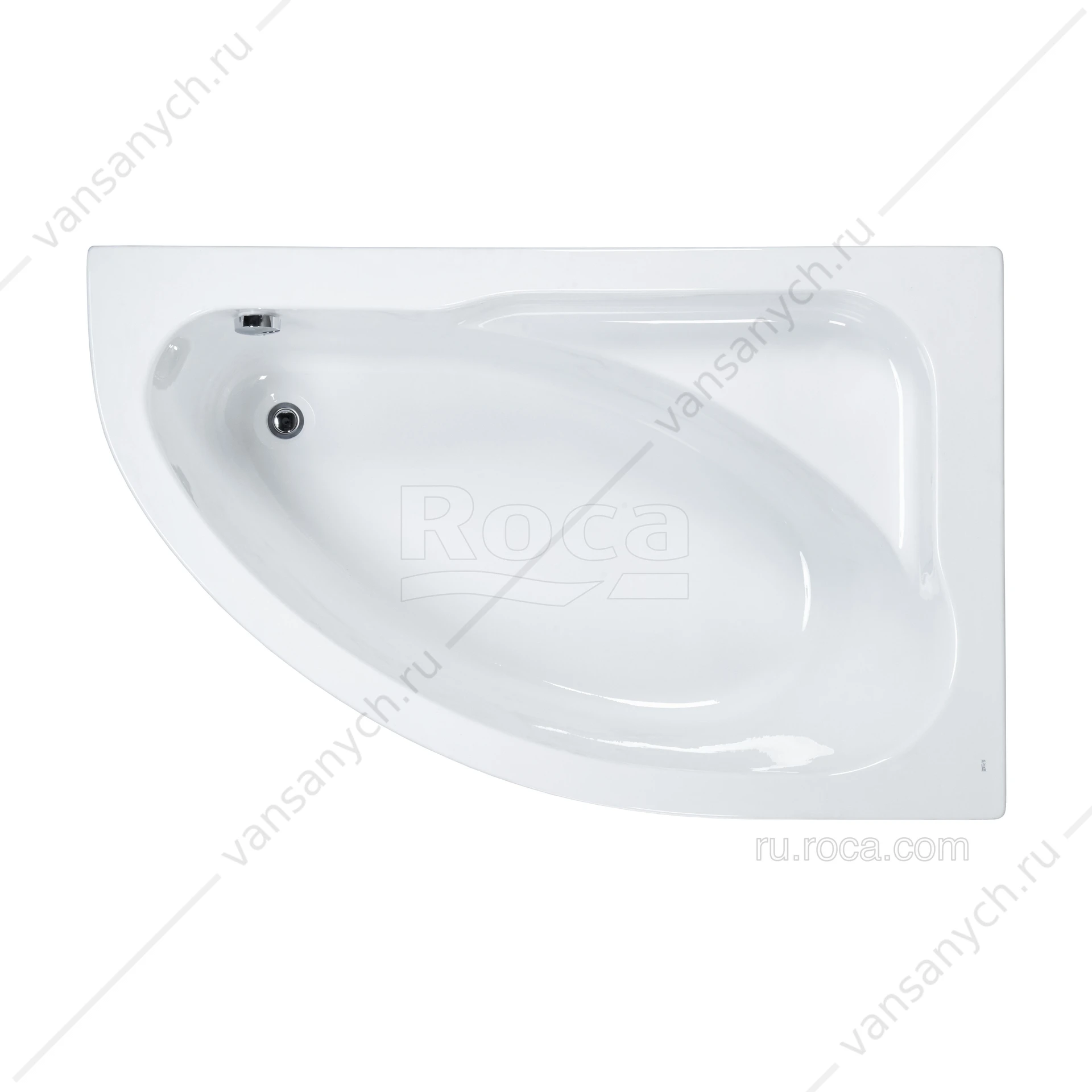 Ванна 160x100 акриловая Welna асимметричная правая ZRU9302998