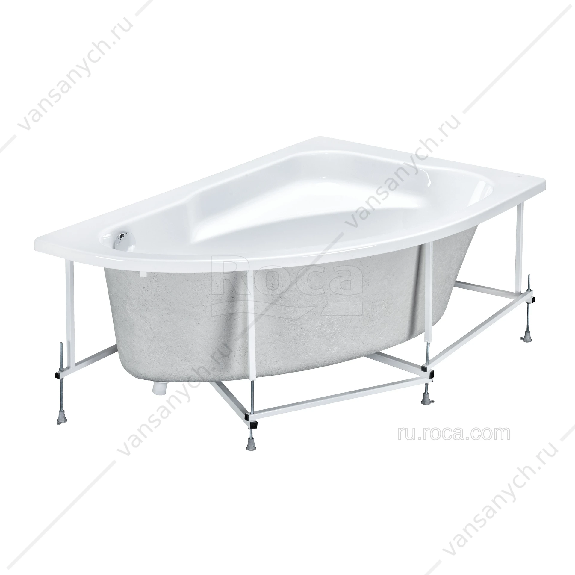 Ванна 160x100 акриловая Welna асимметричная правая ZRU9302998